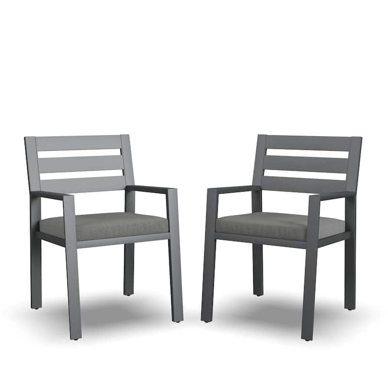 Homestyles Grayton Outdoor Dining Chairs (Set of Two) - 26" x 32" x 33"