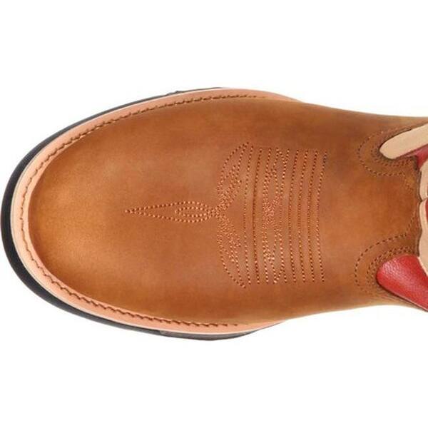 Rocky Men S 11 Lt Flag Western Boot Rkw0213 Brown American Flag Full Grain Leather Overstock 17906375