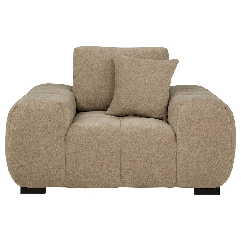 Octavia Upholstered Track Arm Accent Chair - 54.75" x 41"x 35.5"