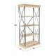 preview thumbnail 28 of 74, Brown Wood 3 Shelves Shelving Unit - 48 x 17 x 34