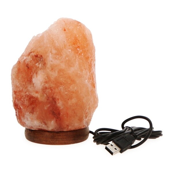 TRAKK Himalayan Salt Lamp Natural Air Purifier and Mood Enhancer Pink