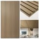 preview thumbnail 16 of 23, Art3d PVC Drop Ceiling Tiles,Slat Design Wall Panels,2X4 ft,12Pcs Walnut