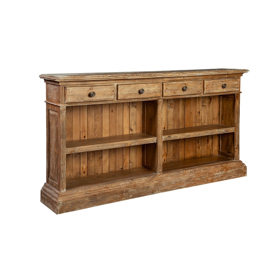 Furniture Classics Kinsey 4-drawer Solid Wood Console Cabinet with Shelves