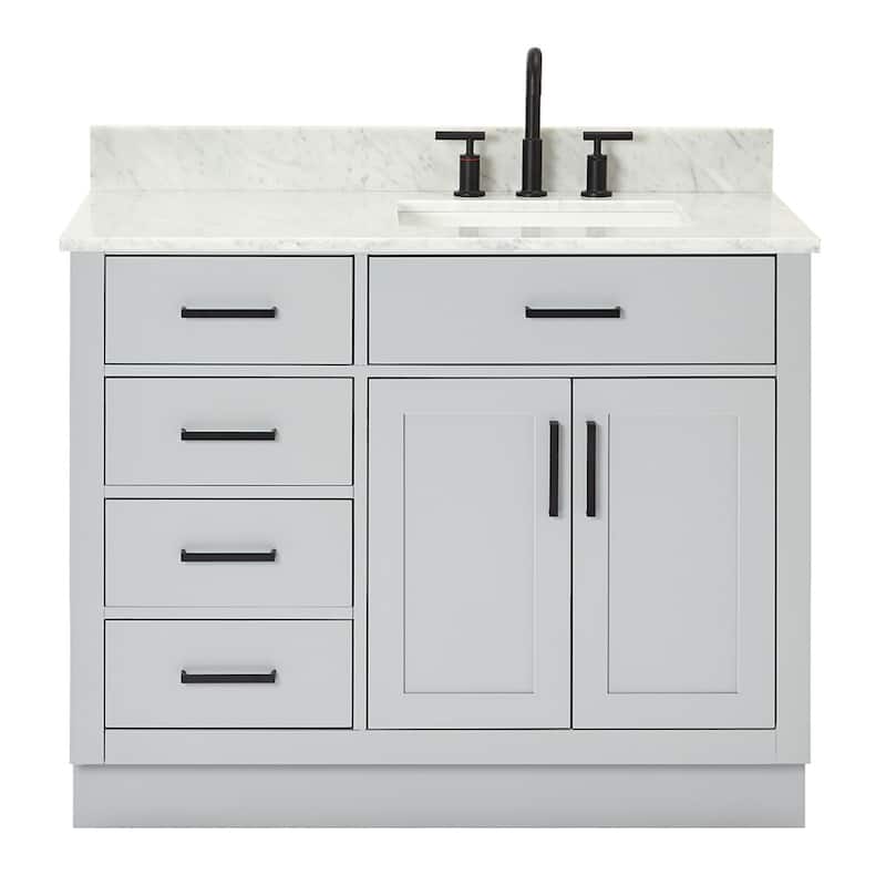 Ariel T043SRCW2RVO Hepburn 43" Free Standing Single Basin Vanity Set - Grey