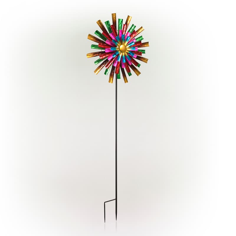 Alpine Corporation Outdoor Wind Spinner Stake Yard Decoration