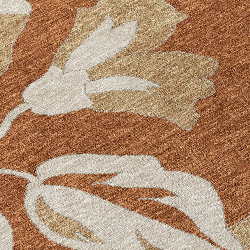 HomeRoots Floral Transitional Rectangle Outdoor Rug