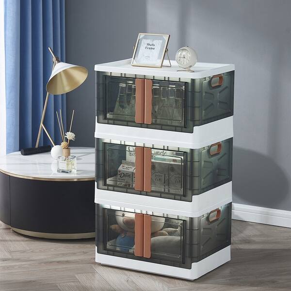 Folding Storage Bin,Storage with Lids and Wheels On Sale