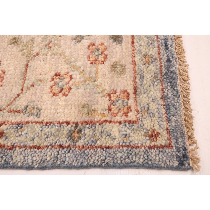 ECARPETGALLERY Hand-knotted Jules Serapi Dark Blue Wool Rug - 6'0 x 8'11