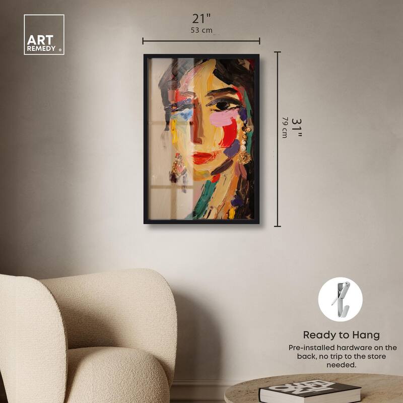 Colorful Expression II Shadowbox by Art Remedy