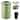 10.6 Gal/40L Open Top Round Trash Can, Stainless Steel with Inner Bucket for Office, Kitchen, Bathroom, Green