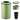 Open Top Trash Can, Stainless Steel Round Garbage Bin with Inner Bucket
