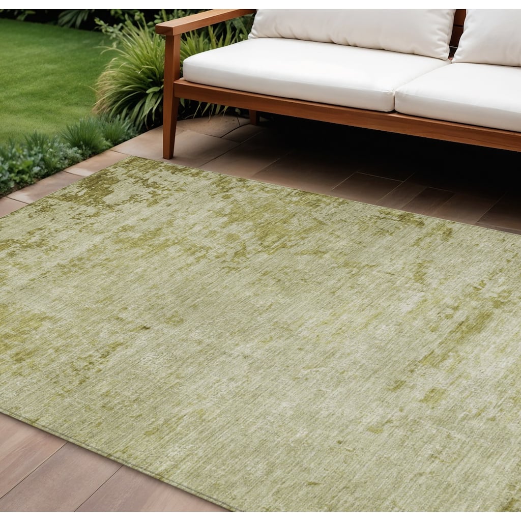 HomeRoots Abstract Transitional Rectangle Outdoor Rug