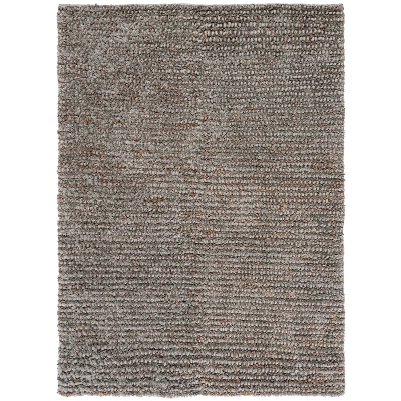 SAFAVIEH Handmade Aspen Symone Ashton Solid Wool Rug - 4' x 6' - Grey
