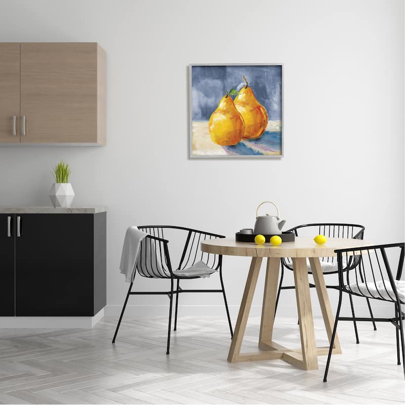 Stupell Classic Yellow Pears Delicious Fruit Still Life Framed Wall Art, Design by Carol Robinson