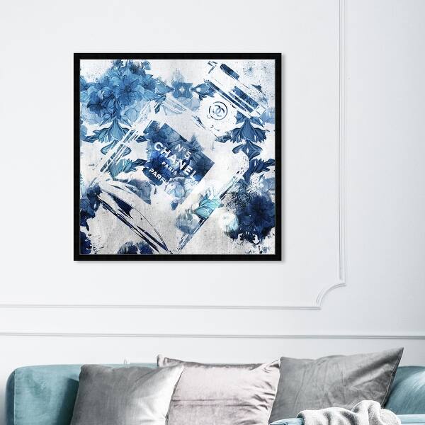 Shop Oliver Gal Blue Flower Scent Fashion And Glam Framed Wall
