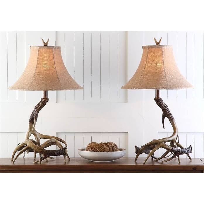 Table Lamps Set of 2 - Modern Farmhouse Bedside Lamps for Living Room Decor