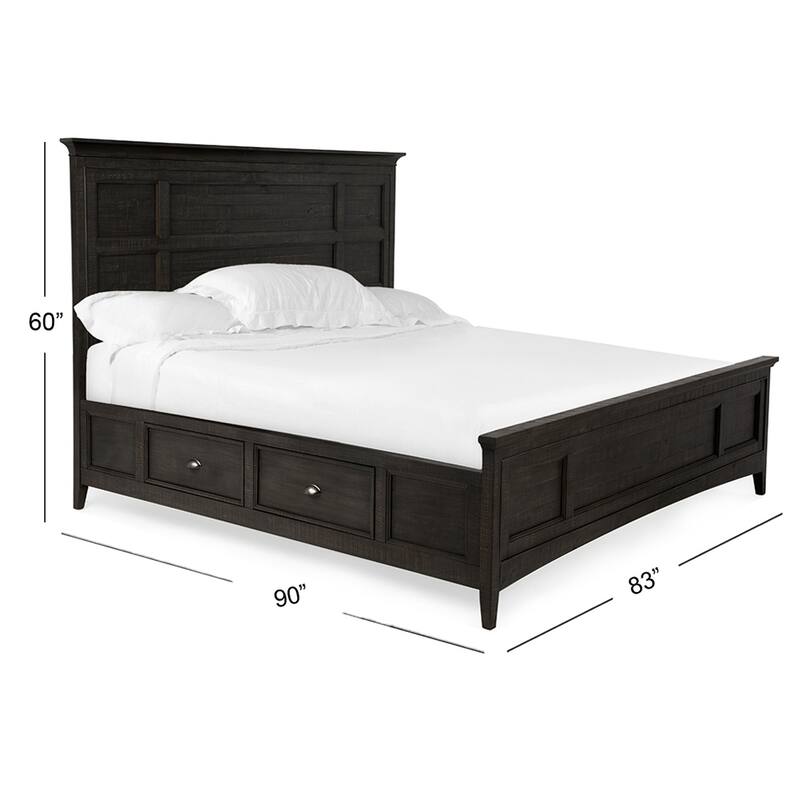 Magnussen Home Westley Falls Graphite Panel Storage Bed