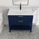 preview thumbnail 6 of 49, Plywood Freestanding Bathroom Vanity Set with Integrated Sink