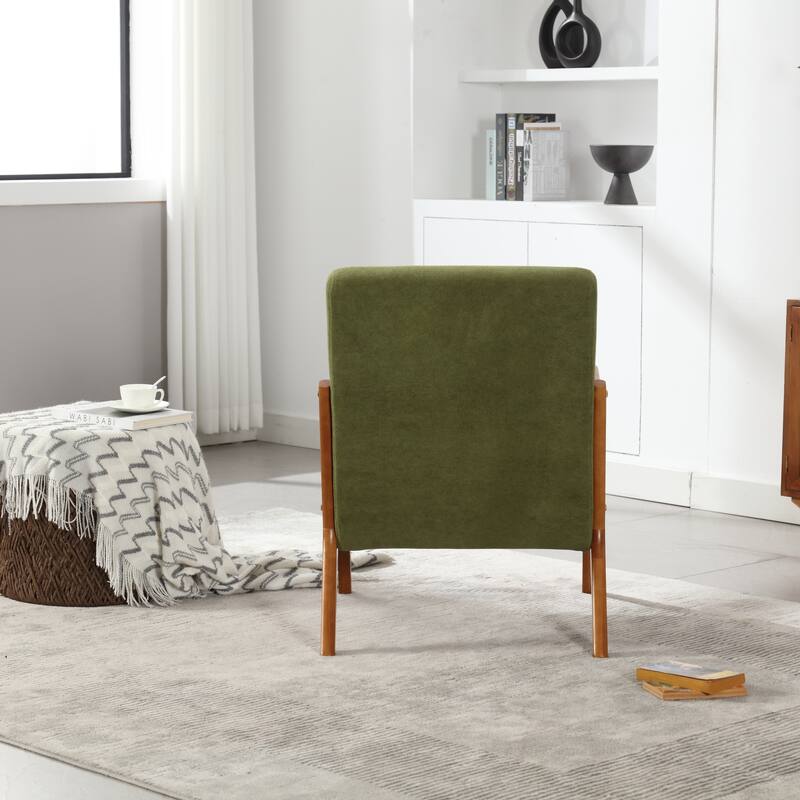 Modern Accent Chair Solid Wood Padding Lounge Armchairs - 23.23" * 29.53" * 30.71"