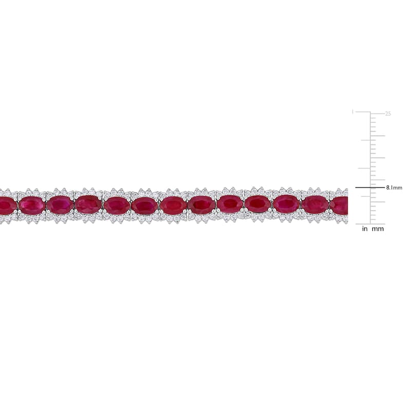 Miadora 14k Gold Multi-Color Gemstone and Diamond Bracelet