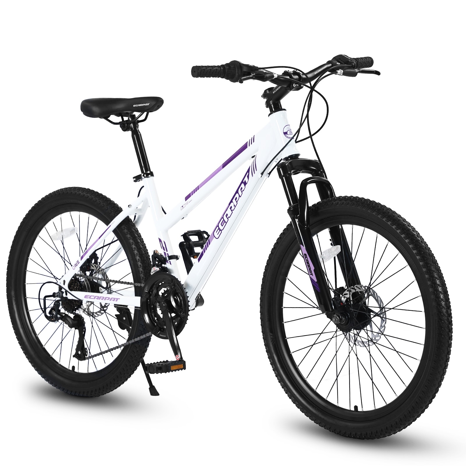 26 Inch Mountain Bike with Steel Frame Suspension MTB 21 Speeds with Mechanical Disc Brakes for Adult Teenagers Black Red Bed Bath Beyond 37982937