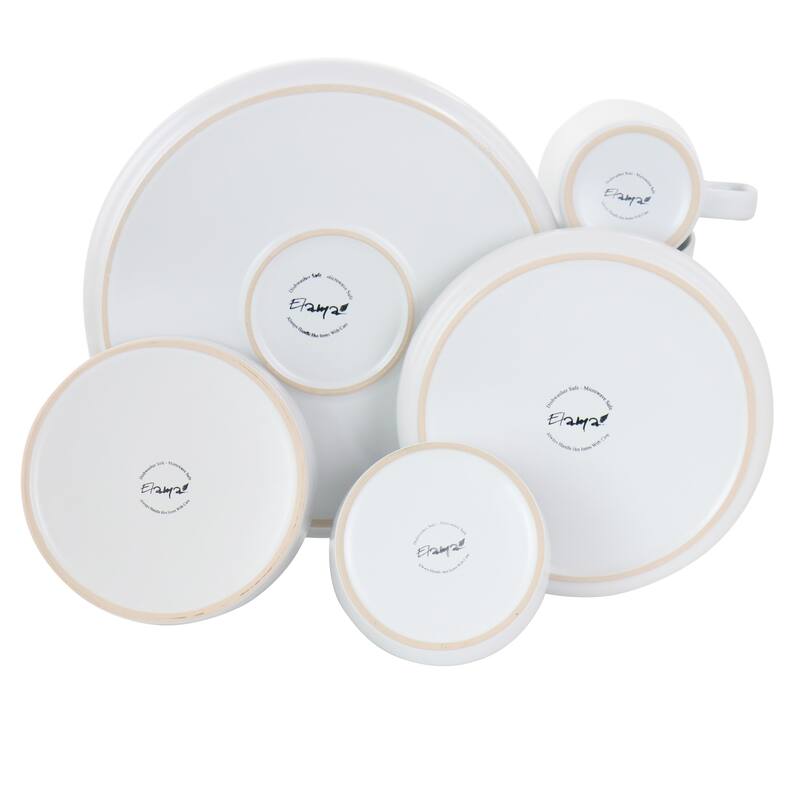 Dinnerware Set 20 Piece in Cotton