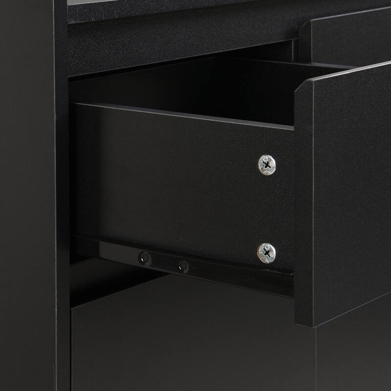 Sleek Contemporary Shoe Cabinet: Adjustable Shelves, Minimalist Home Organizer