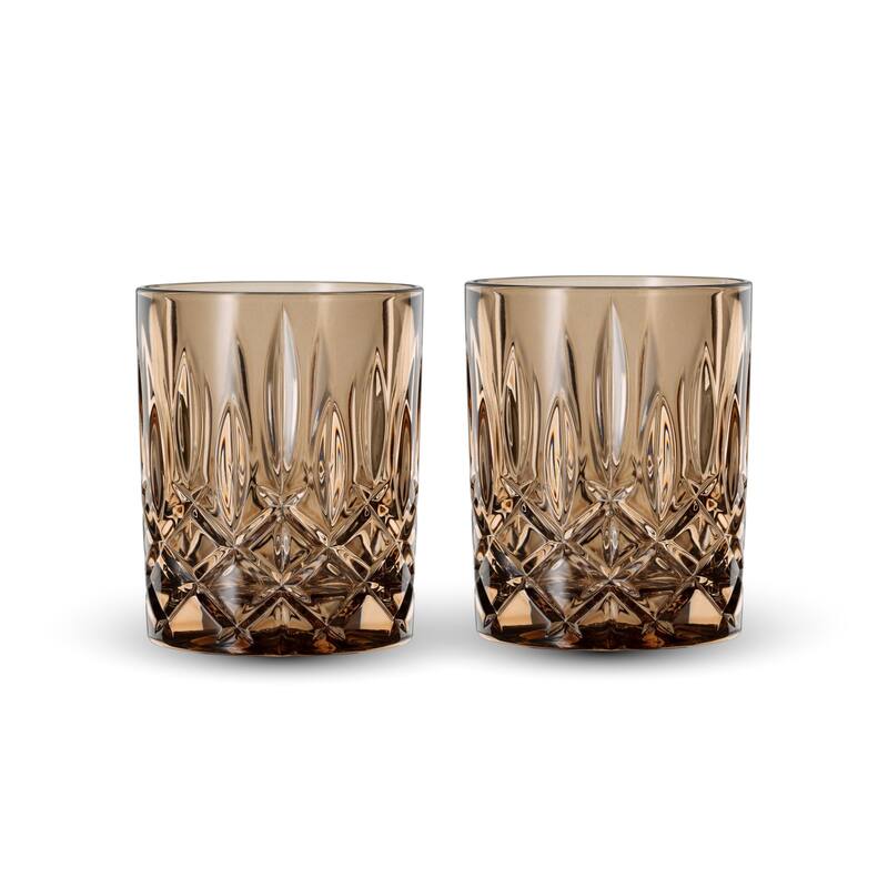 Nachtmann Set of 2 Noblesse Fine Glass Whiskey Tumblers - Tobacco