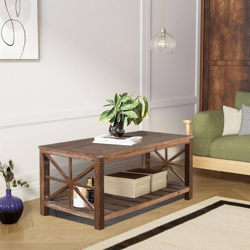 roomfitters 47' Handcrafted Coffee Table for Living Room - Perfect for Sofa or Loveseat