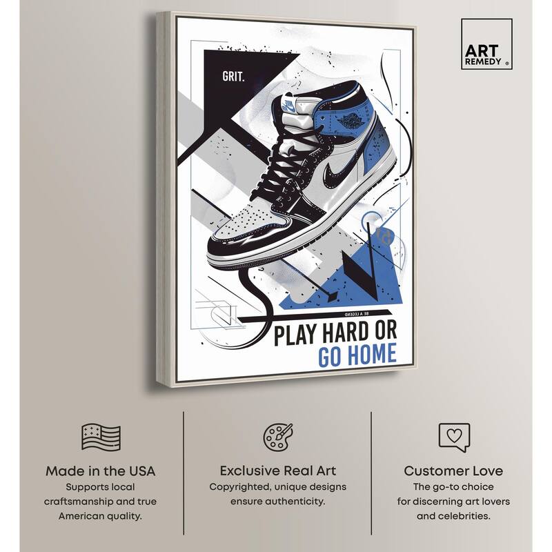 Play Hard Go Home Canvas by Art Remedy
