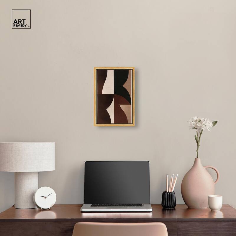 Quartet in Brown II Canvas by Art Remedy