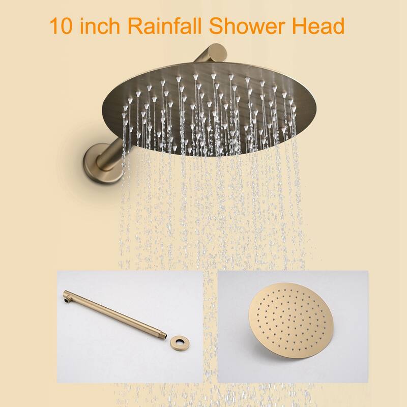 Topcraft Wall Mount Rain Shower System with Hand Shower