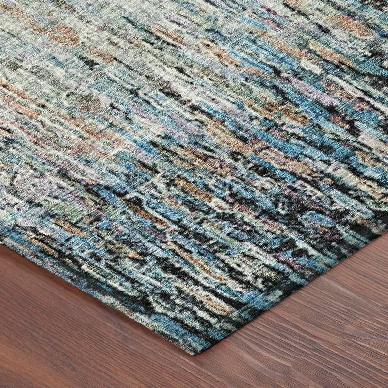 Machine Washable Indoor/ Outdoor Abstract Moxy Chantille Rug
