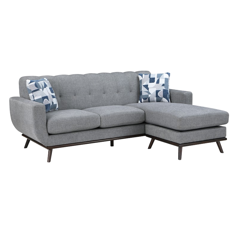 Tarsilla Chenille Reversible Sofa Chaise - Gray