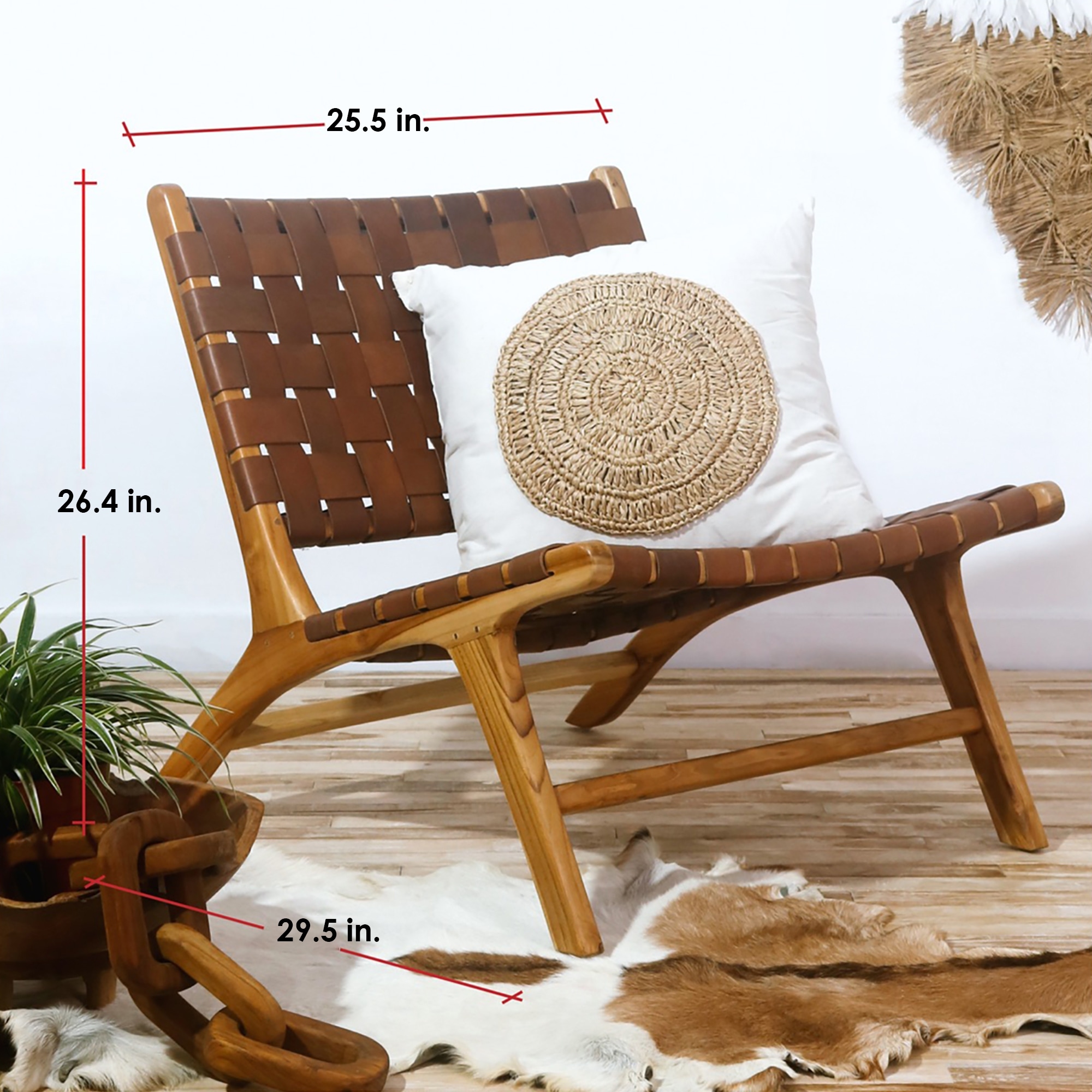 Leather beach 2025 chair