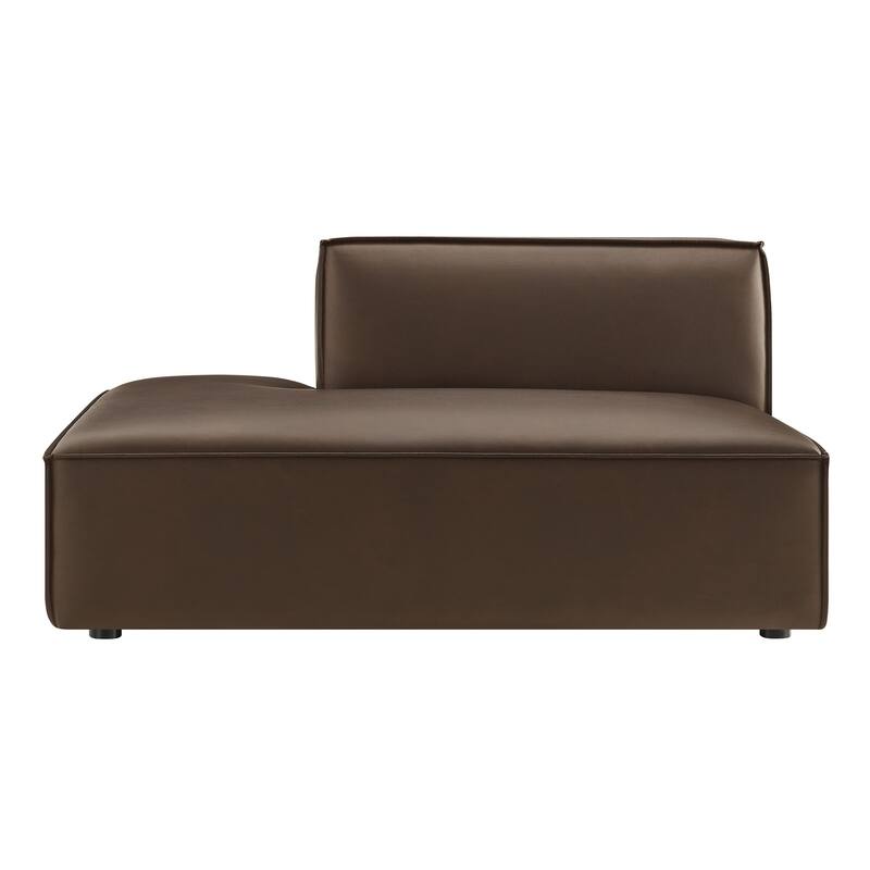 Restore Vegan Leather Left-Facing Armless Modular Chaise