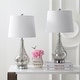 preview thumbnail 3 of 11, Jane 25.5" Glass LED Table Lamp, Mercury Silver (Set of 2) by JONATHAN Y