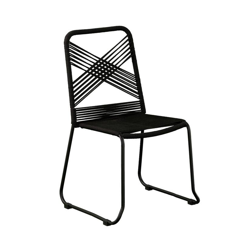SEI Furniture Padko 2-Piece Stackable Outdoor Rope Chairs