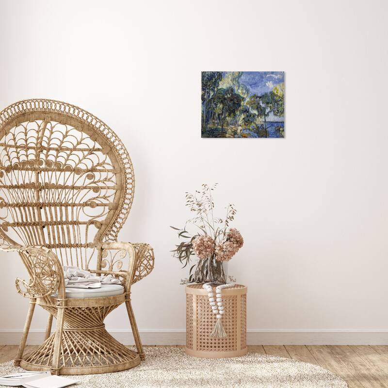 Wynwood Studio Canvas Classic and Figurative Landscape in Korpilahti by Yrjo Ollila Blue and Traditional Wall Art Canvas Print - 20 x 24