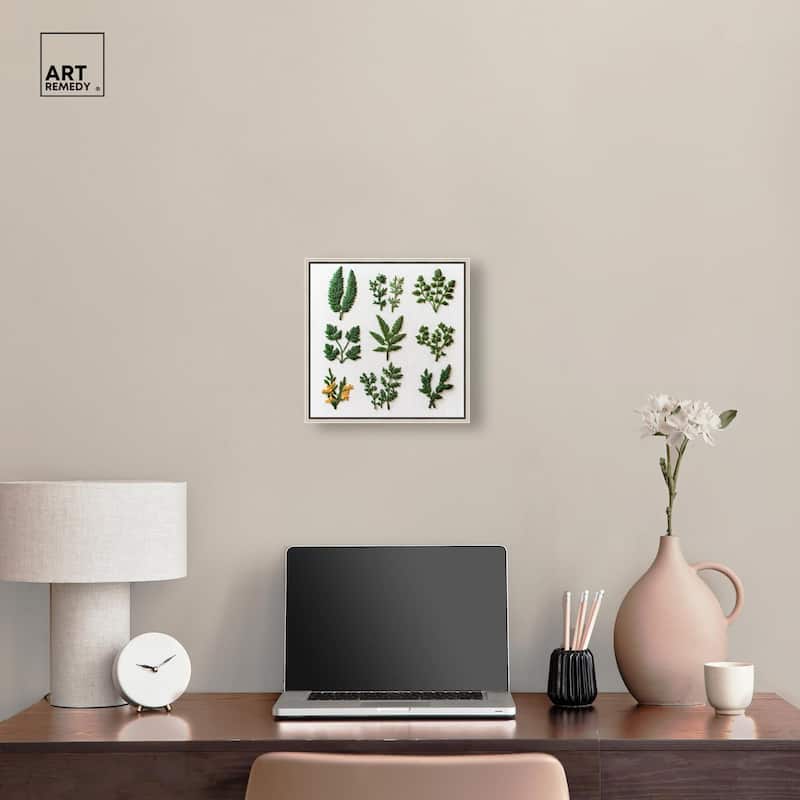 Stitched Sprout I Canvas by Art Remedy