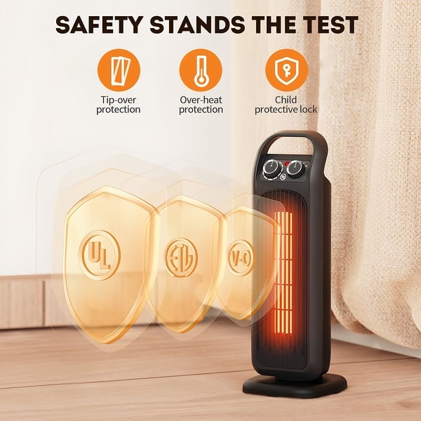 Tip Over Amper Heat Portable Space Heater Office Heater Sendowtek - Main Image