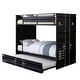 preview thumbnail 4 of 4, Ariel Twin Over Twin Bunk Bed, Built in Ladder, Guardrails, Black
