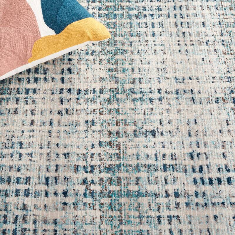 SAFAVIEH Rainbow Szonja Indoor/Outdoor Boho Waterproof Patio Backyard Rug