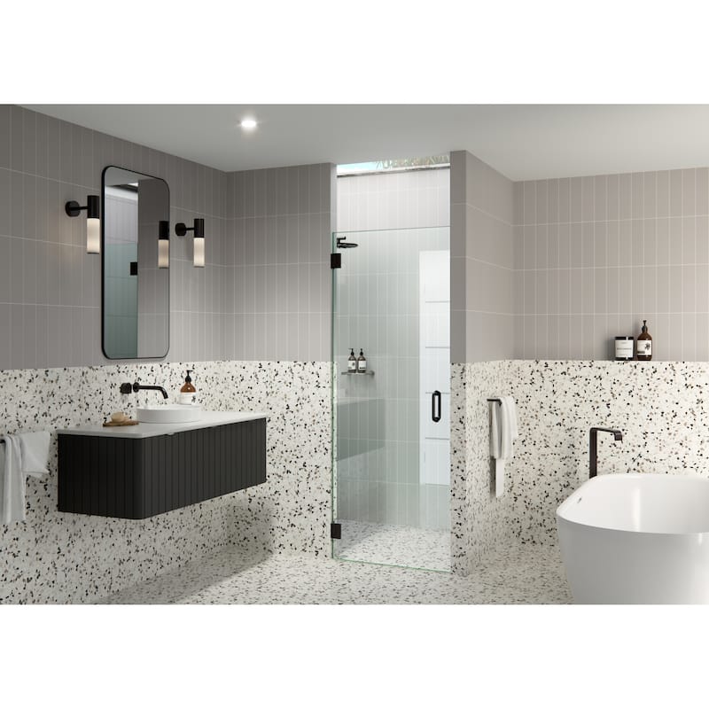 Glass Warehouse GW-DO-29 Albedo 78" High x 29" Wide Hinged Frameless