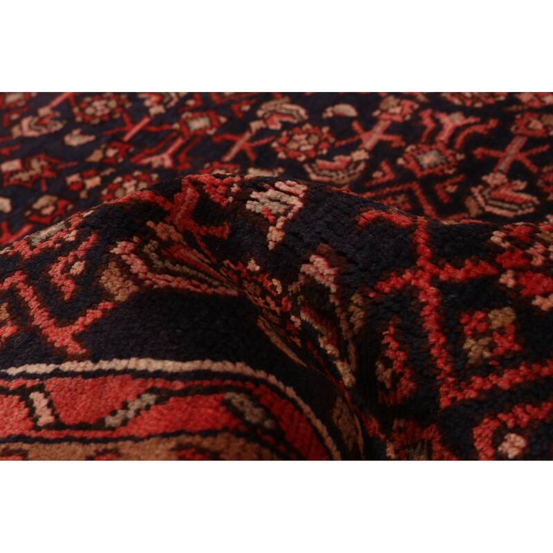 ECARPETGALLERY Hand-knotted Andelz Navy Wool Rug - 3'7 x 12'6