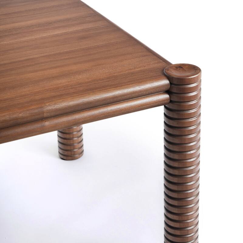 Studio London Ellis Dining Table Mid-Century Rectangular Walnut Acacia Finish