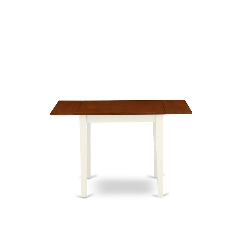 East West Furniture Dining Room Furniture Set- a Rectangle Kitchen Table and Dining Chairs, Buttermilk & Cherry (Pieces Option)