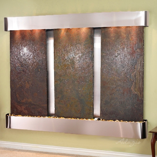 Deep Creek Falls Fountain - Stainless Steel - Rounded Edges - Choose Options