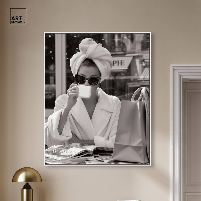 Early Morning Coffee Canvas by Art Remedy