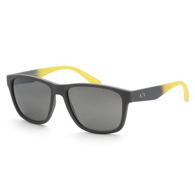 Armani Exchange Men's 59 mm Matte Grey Sunglasses